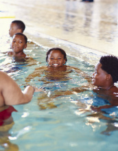 A grant from the REI Cooperative Action Fund helped fund swimming lessons for East Carroll Parish 4-H’ers, who were bused to a pool at Grambling State University because there are no public pools available for lessons in East Carroll. PHOTO BY D. JONES VISUALS