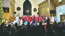 “The Promise of Christmas,” the yearly children’s Christmas program held at the First Methodist Church last Sunday, featured 54 children singing and performing traditional Christmas hymns, new music, along with a narrated interpretation of the true reason for the season. Director Olivia Condrey said that once again the children show us all how to celebrate this Advent season and the Christmas holiday with their innocent voices and bright faces.