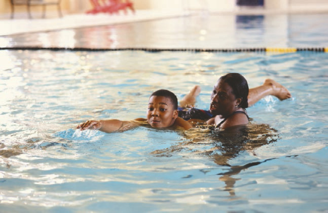 East Carroll Parish 4-H’ers take swimming lessons at Grambling State University. The lessons were funded by a grant from the REI Cooperative Action Fund that strives to reduce inequities in outdoor recreation. PHOTOS BY D. JONES VISUALS