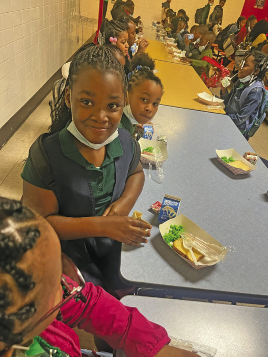 Southside students seem to enjoy their green eggs and ham.